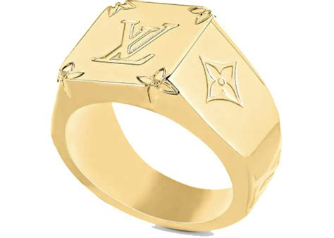 louis vuitton ring black and gold|Louis Vuitton monogram ring.